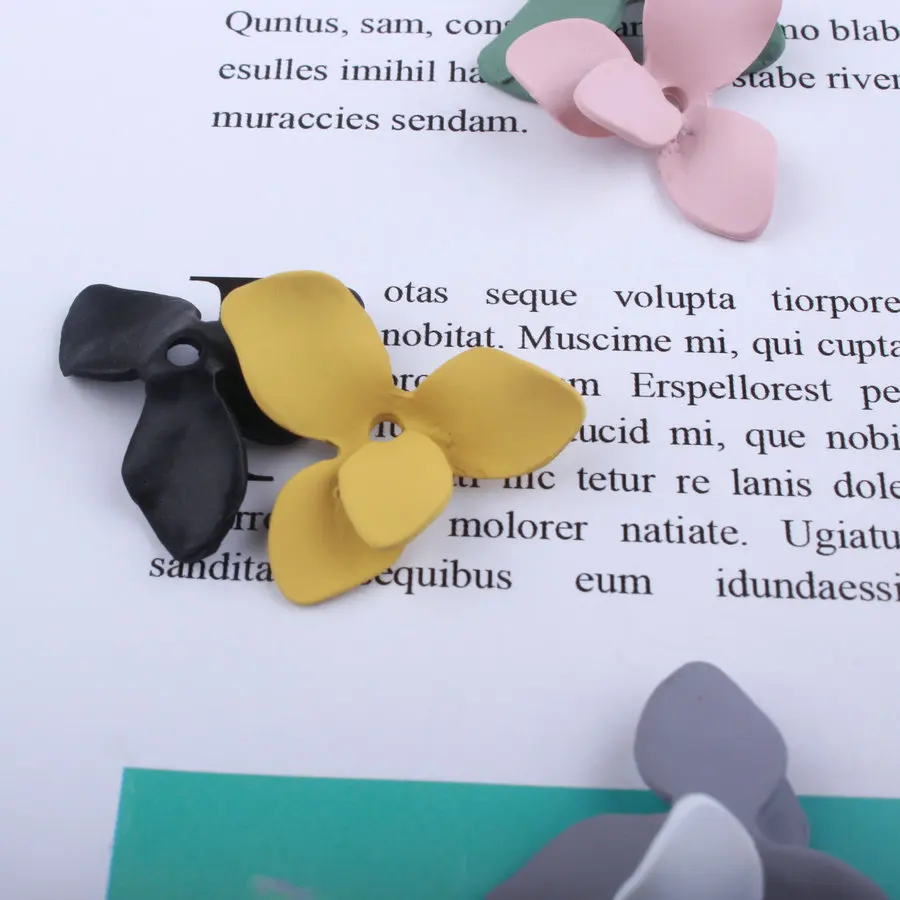Новинка 23*27 мм эмаль резиновый сплав 3D цветок сделай сам ювелирное изделие