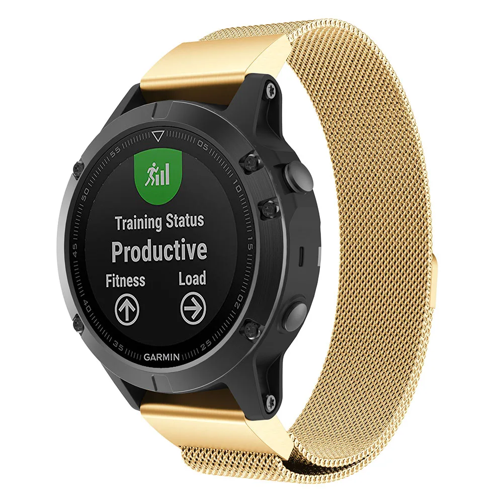 26 22 20 мм ремешок для часов Ремешок для Garmin Fenix5 6/5X 5S 3 3HR часы Quick Release easy fit нержавеющая сталь Миланская петля ремешок