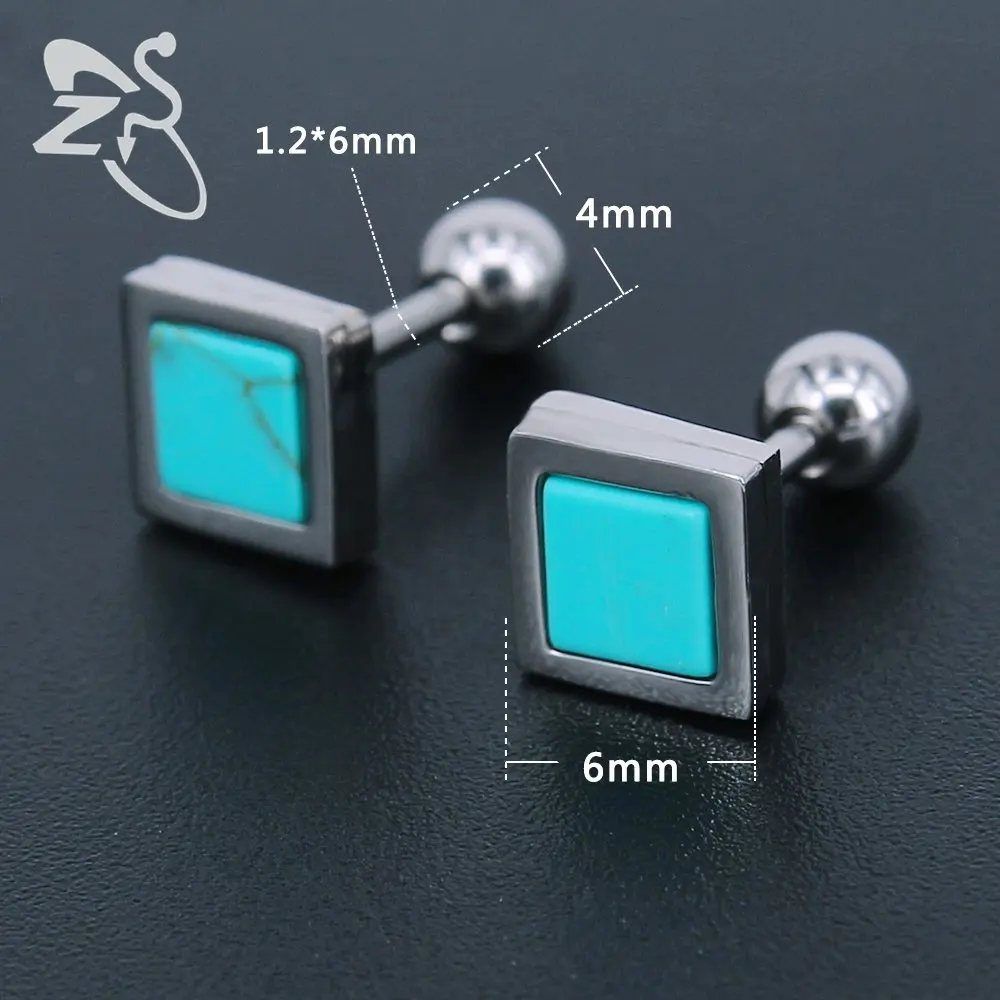 Серьги гвоздики из нержавеющей стали гипоаллергенный пирсинг|stud earrings|ear stud