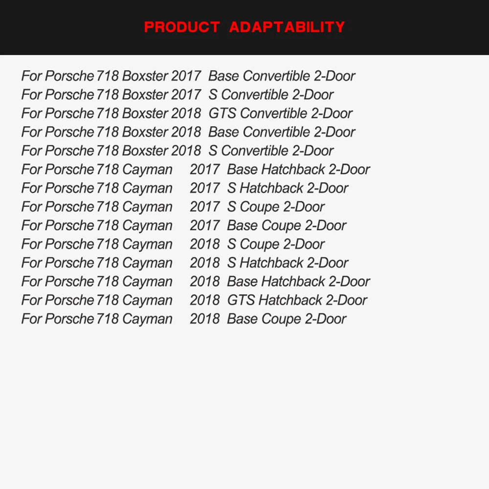 Украшение из углеродного волокна для Porsche 718 Coupe Convertible 2016 2018 декоративное