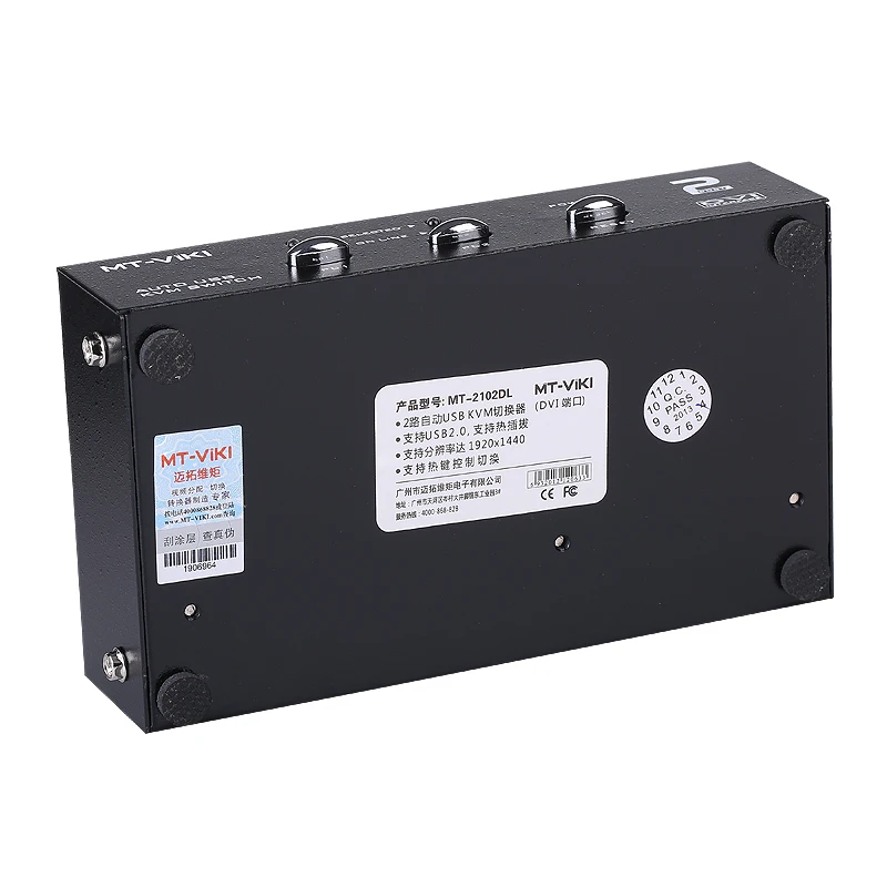 2 порта DVI Авто USB 0 KVM Smart Switch клавиатура мышь Switcher full HD 1080P DVR металл включает кабели