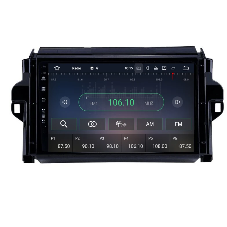 9-дюймовый автомобильный dvd-плеер на основе Android для Toyota Fortuner 2016-с радио gps