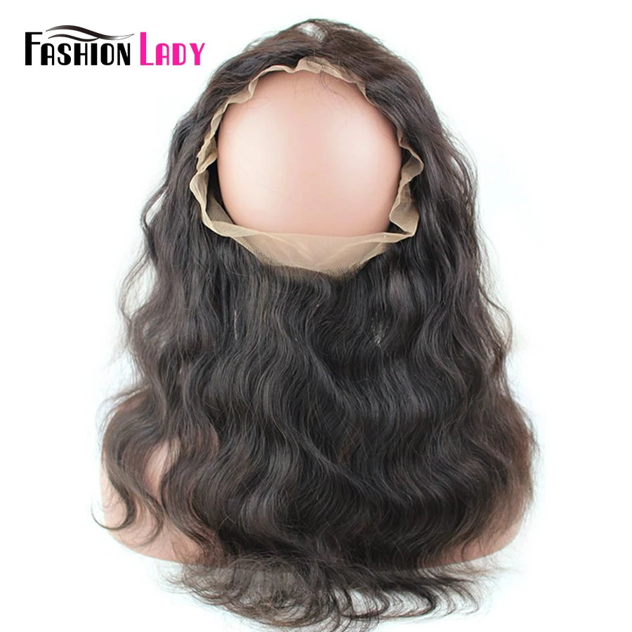 Fashion Lady Pre-Colored Bleached Knot Brazilian Remy Lace Frontal Closure Pre Plucked Nautal Hair Line Frontal With Baby Hair