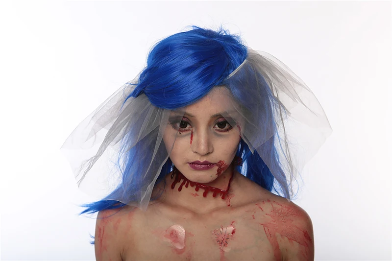 Женское страшное кружевное платье на Хэллоуин костюм зомби смерти Джокера ужаса