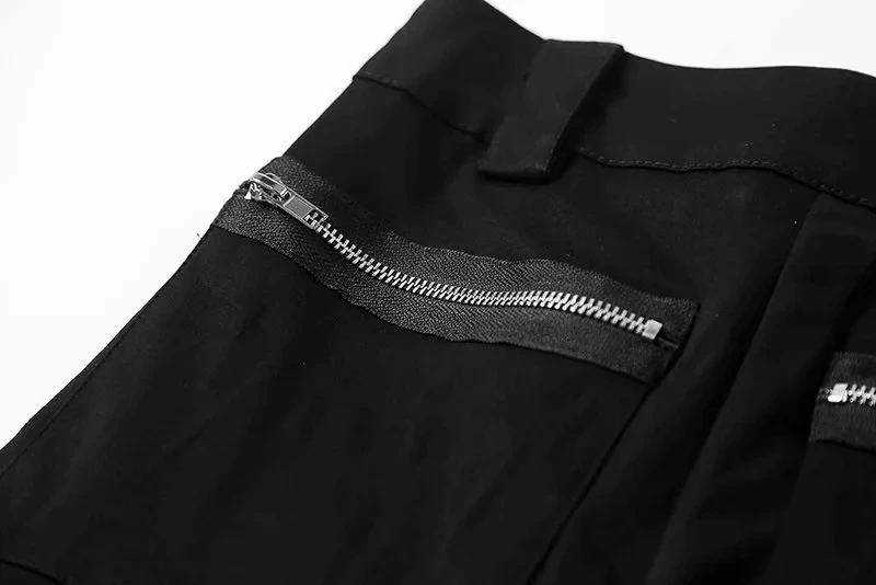 Для женщин тощий джинсы с завышенной талией Jegging In Clean черный стрейч леггинсы с молнией детали и бретели для нижнего белья