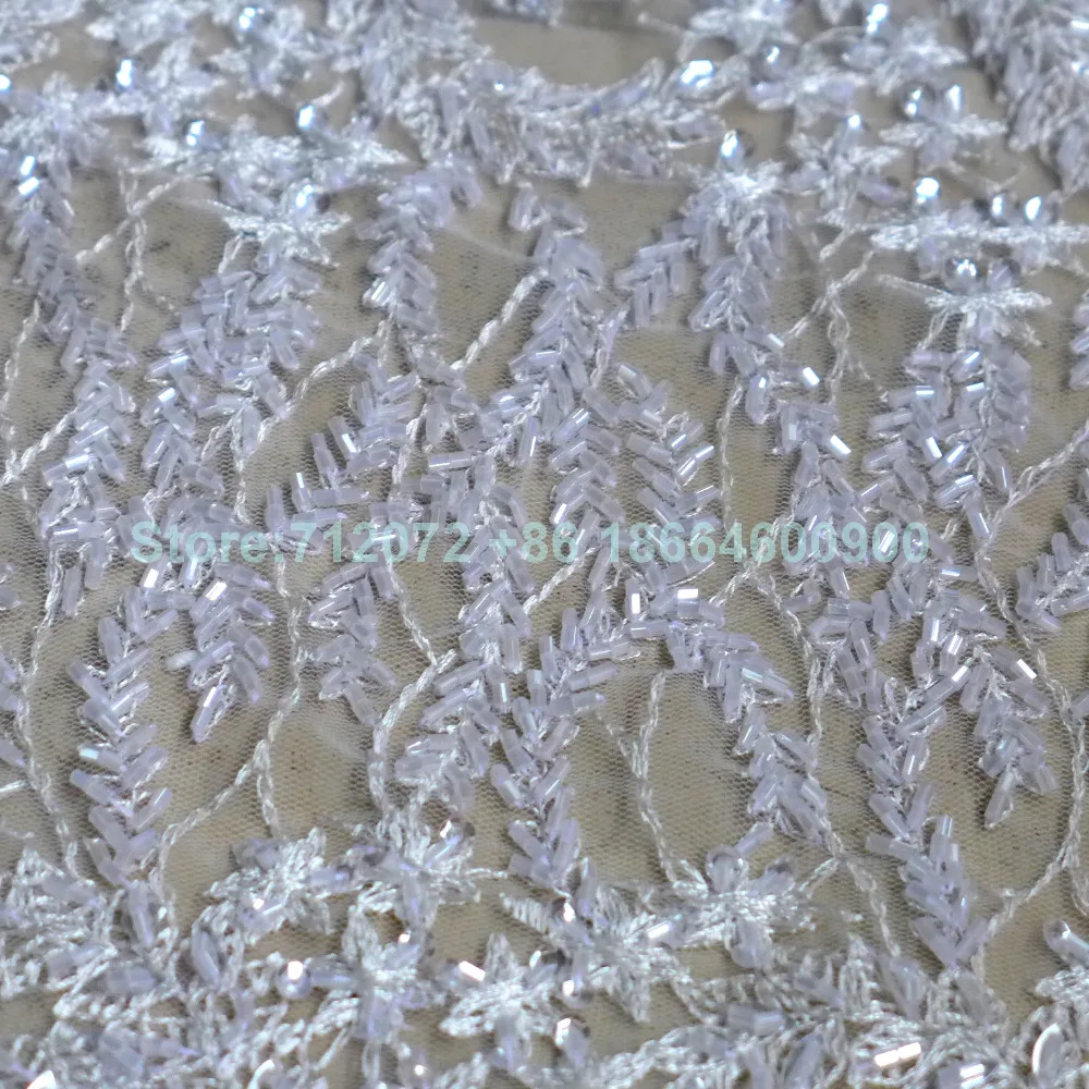 Кружевное платье белое/золотое/черное с тяжелыми бусинами модное высокое