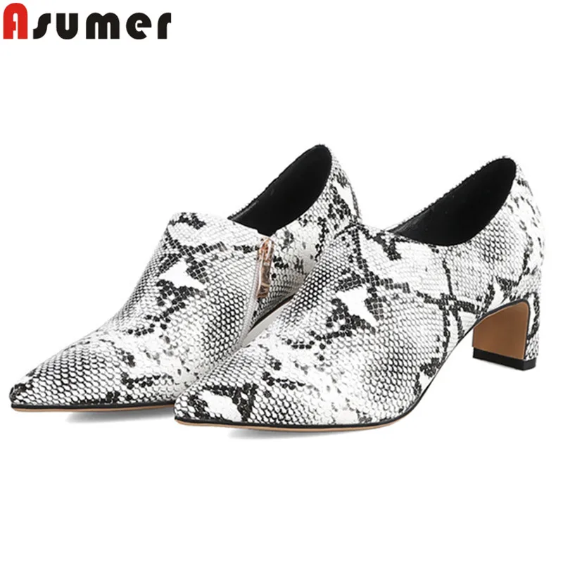 ASUMER/Большой размер 34-42 модная весенне-осенняя новая обувь женские туфли-лодочки с
