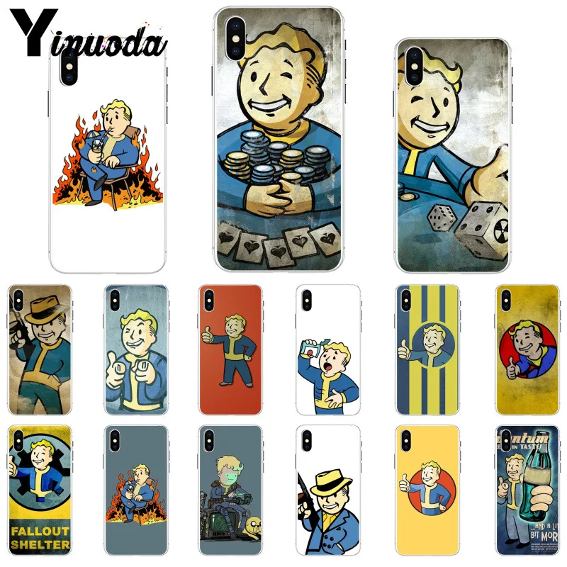 11pro MAX Black Isle Studio game fallout new vegas boy мягкий чехол из ТПУ для Apple iPhone 8 7 6 6S Plus X XS 5 5S SE
