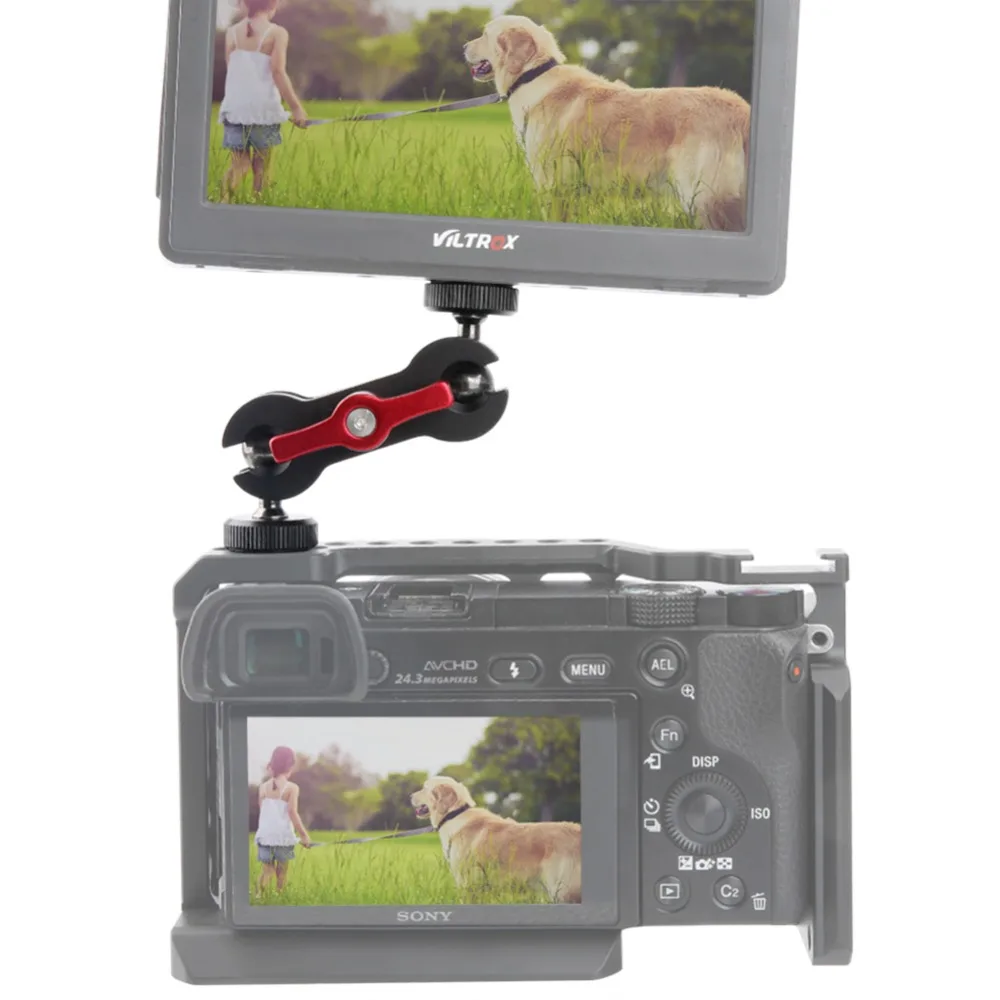 NICEYRIG Magic Arm 1/" мяч 360 Угол регулируемый Монитор подставка DSLR аксессуары для камеры Rig EVF поддержка видоискателя крепление