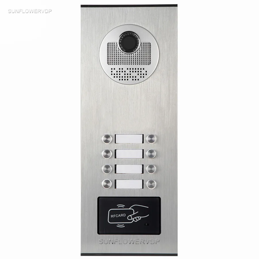 For 8 Apartments Video Door Entry System Home Keys to The Intercom 7inch Access Control +Electric Strike Lock | Безопасность и