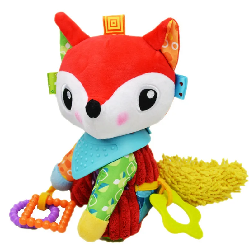 Милые детские музыкальные мобильные игрушки Sozzy для кровати Новорожденные Лисы