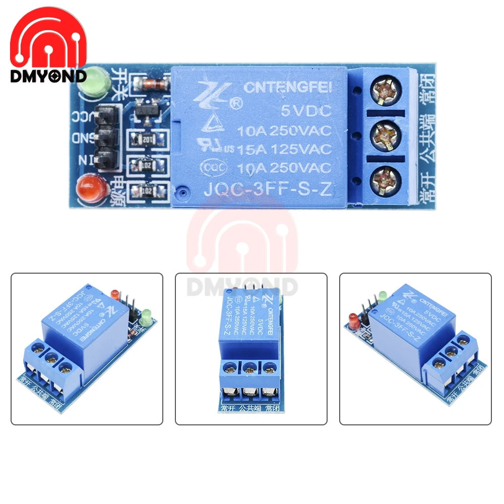 Плата интерфейса 1 канального релейного модуля щит для Arduino 5 В низкоуровневый