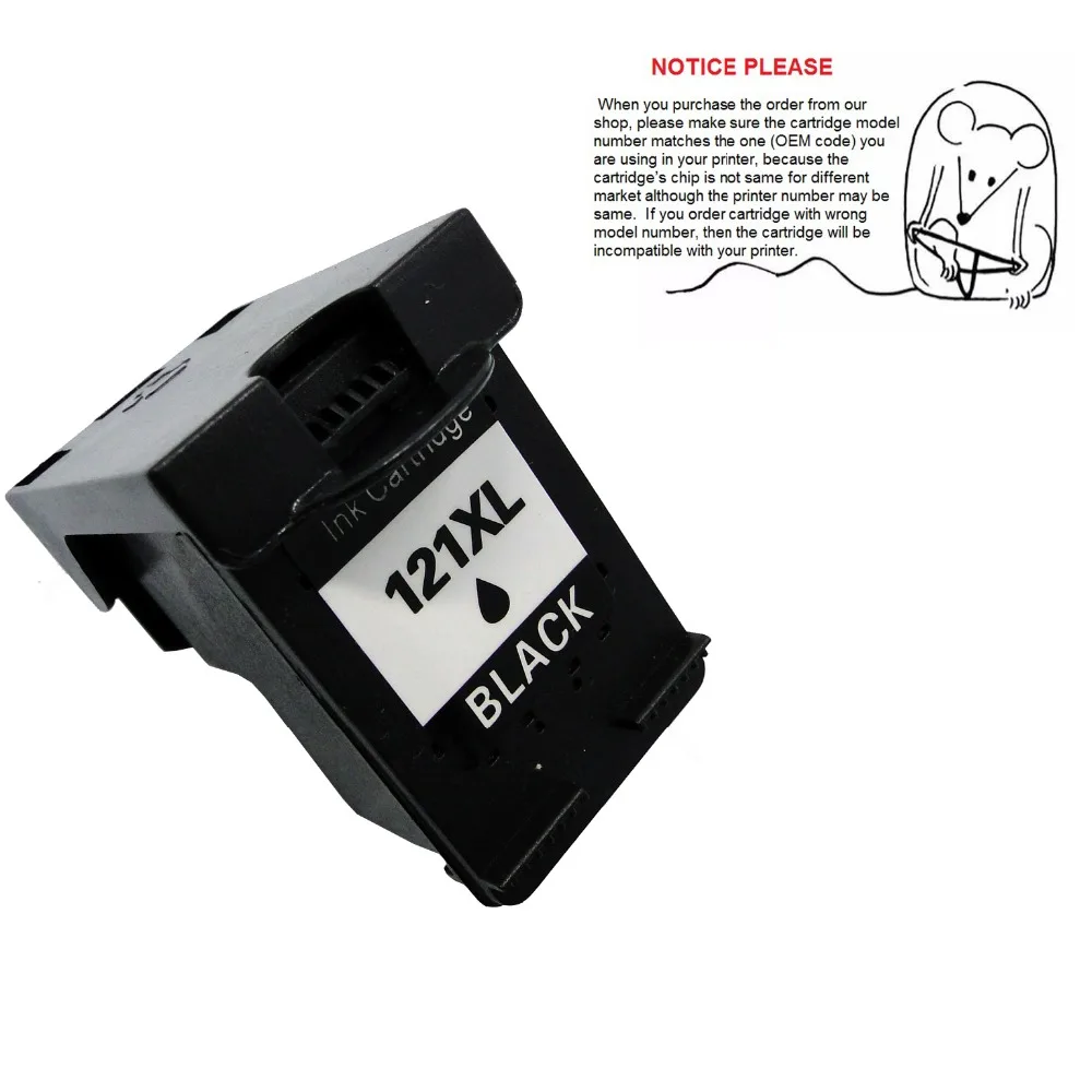 

YOTAT Remanufactured ink cartridge for HP121 HP121XL Deskjet F2530 F2545 2560 F2568 F4240 F4280 F4288