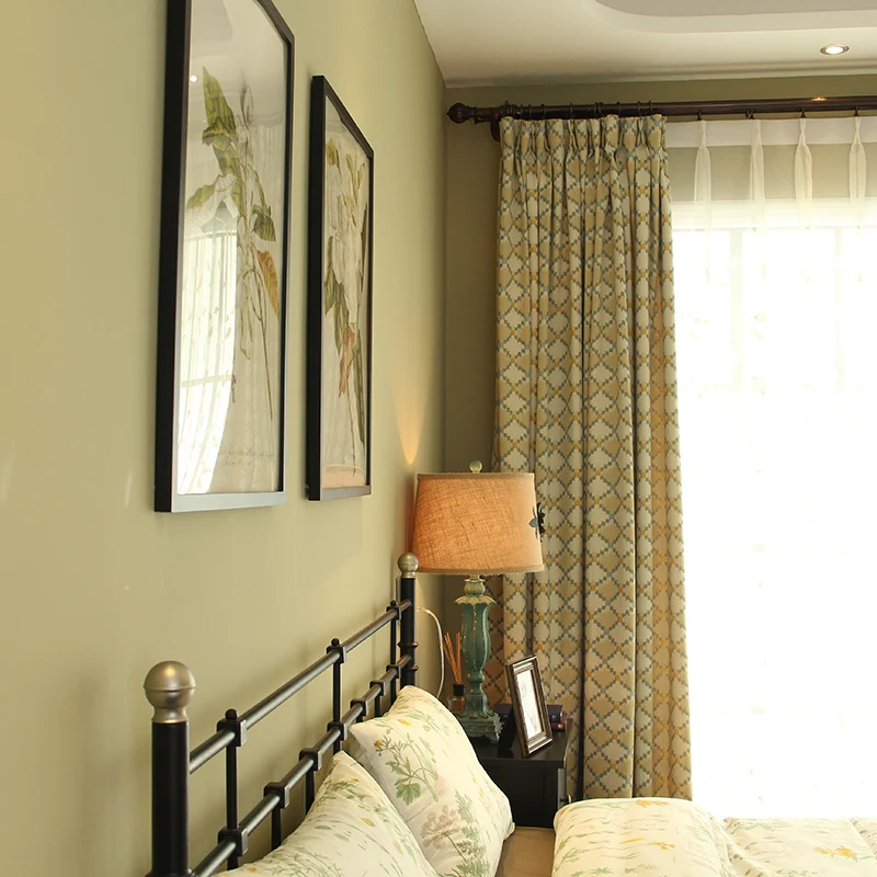 Современные жаккардовые занавески на заказ затемняющие шторы в скандинавском