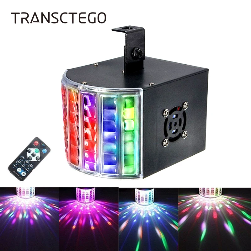 18 Вт светодиодный лазерный диско-светильник DMX 512 DJ RGB вечерние лампы звук активированный диско-лампа движущаяся голова проектор стробоскоп Рождественский сценический светильник