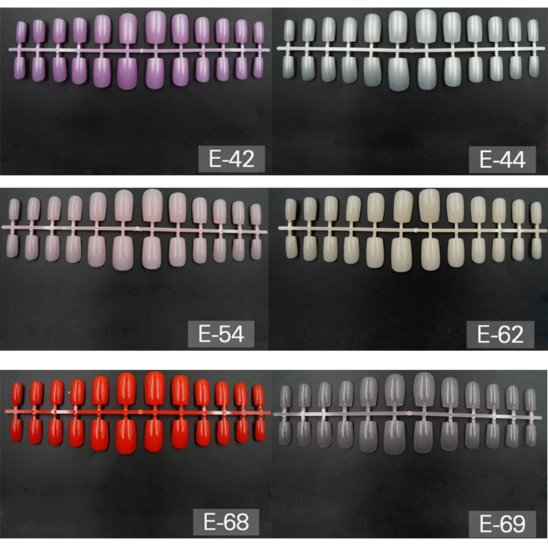 5 комплектов новые цветные профессиональные накладные ногти 28 насадок