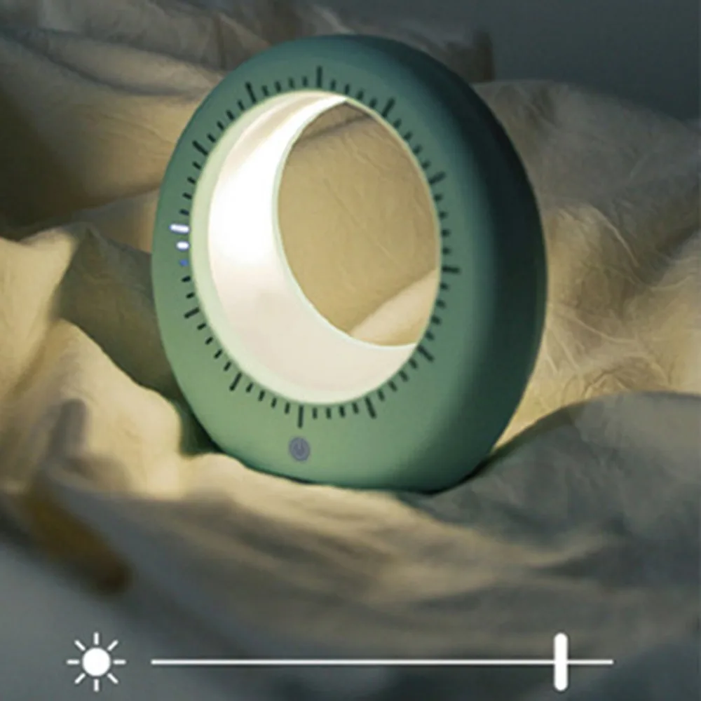 Moon Night Light Lamp USB Charging LED Timing Sleeping Alarm Clock Simplified Decorative Table For Bedroom Drop Ship|Ночники| |