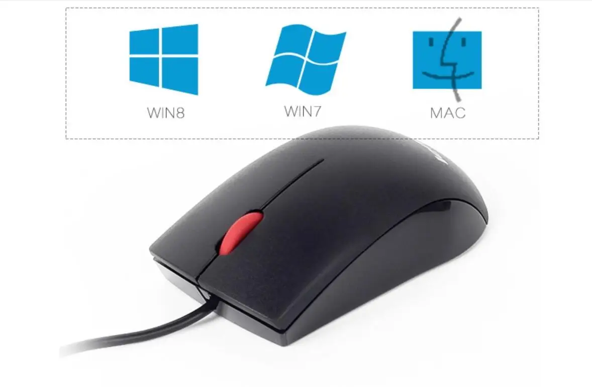 Lenovo USB мышь M120 1000 dpi USB оптическая проводная мышь Колесо Мини 3D мыши Проводная компьютерная мышь ноутбук мышь