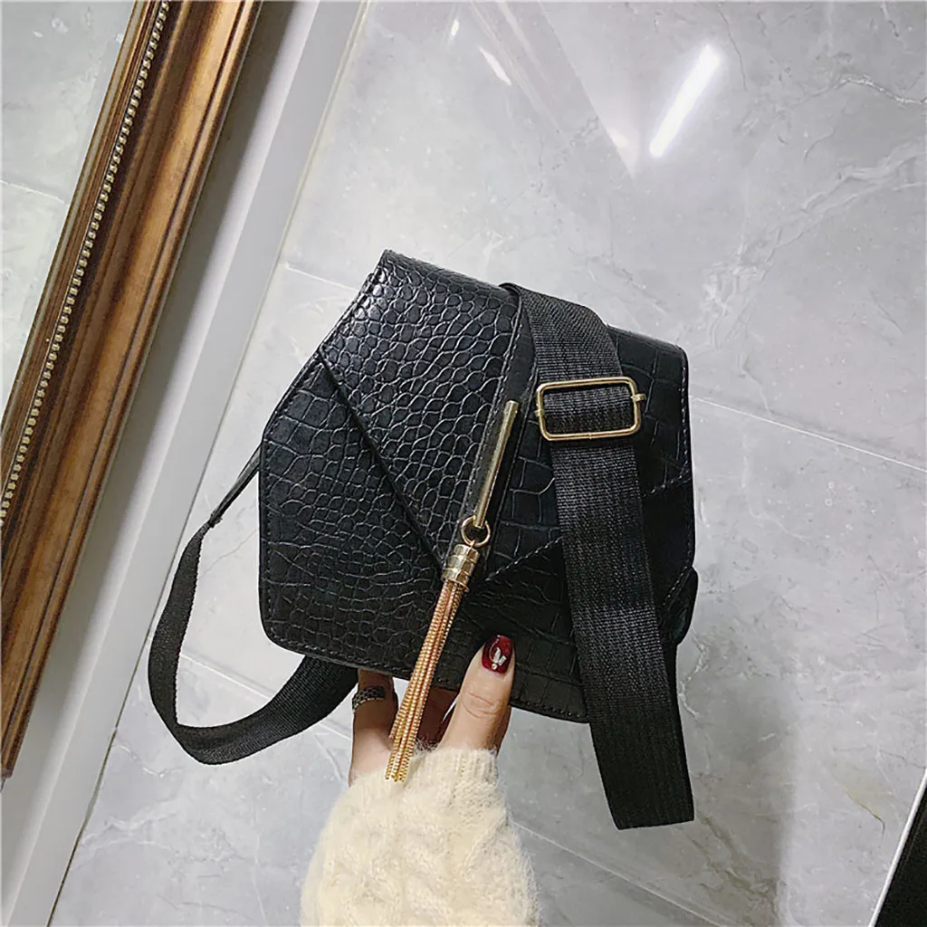 2020 женская сумка через плечо милая крокодиловая модная маленькая квадратная с