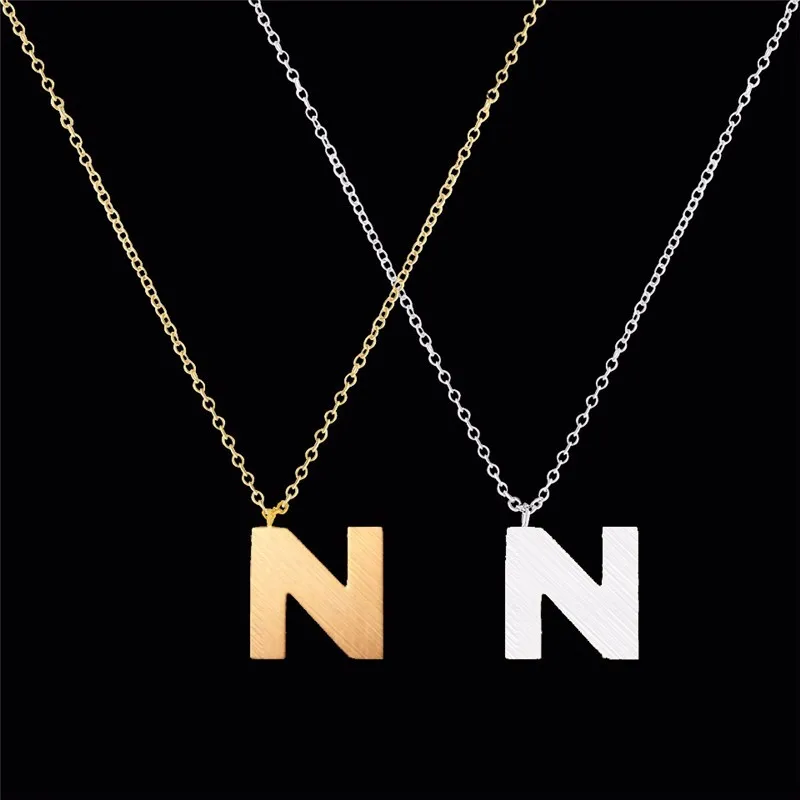 10pcs/lot &quotA B C D E F G H I J K L M N O P Q R S T U V W X Y Z&quot Uppercase Letter Choker Necklace For Women Party Gift Jewelry |
