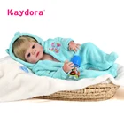 Полностью виниловая силиконовая кукла Reborn baby lol, 55 см, reborn menino, Реалистичная кукла corpo inteiro de silicone, KAYDORA