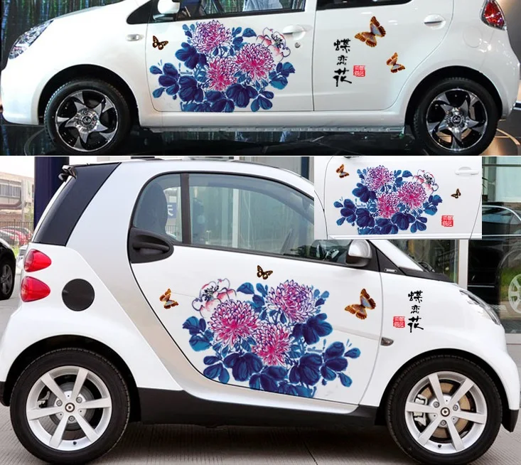 Левая сторона Автомобильная наклейка s DIY индивидуальная HD струйная гравировка