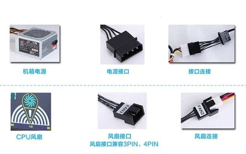 5,25-дюймовый компьютерный контроллер скорости вентилятора охлаждения ПК на передней панели рабочего стола с 3 датчиками температуры ЦП и ЖК-цифровым дисплеем.