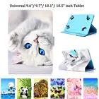 Универсальный чехол для планшета 9,6, 9,7, 10, 10,1, 10,5 дюймов, Чехол для iPad Pro Air 2018, Samsung, Huawei, подставка из искусственной кожи, чехол