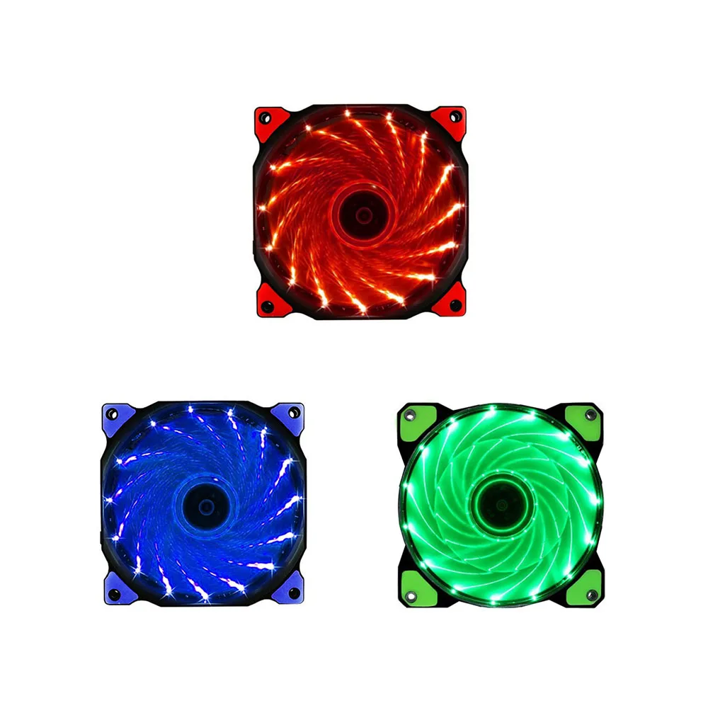 Светодиодный вентилятор для ноутбука DIY 12V 120x120mm Neon Clear PC чехол для компьютера