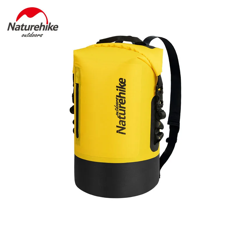 40L Yellow NatureHike Высококачественная уличная водонепроницаемая сумка Сверхлегкий Кемпинг Водонепроницаемый рюкзак дрейфующее плавание сухой мешок - Цвет: 40L Yellow