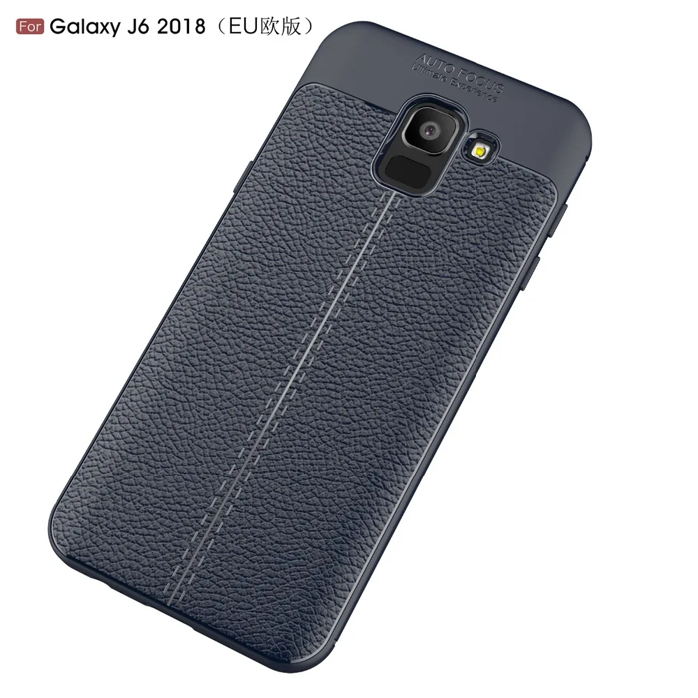 Чехол для телефона Samsung Galaxy J6 2018 Роскошный чехол из ТПУ и силикона искусственной