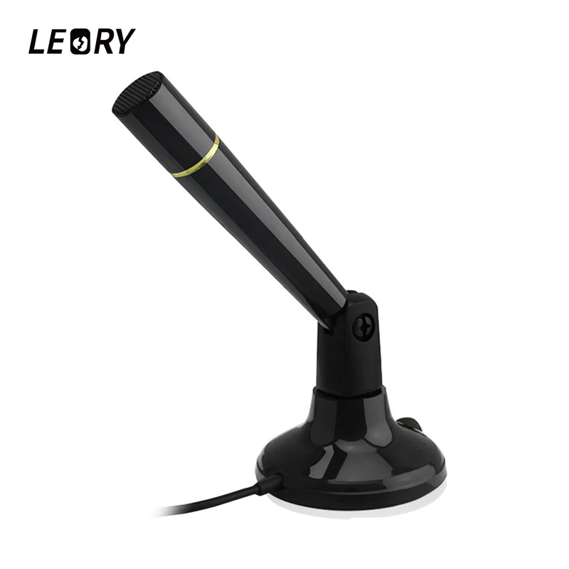 LEORY мини стерео настольный микрофон 3 5 мм проводной Компьютер караоке