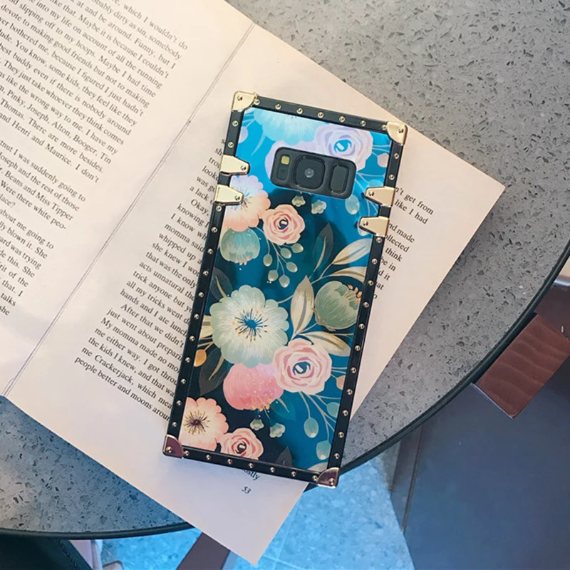 YHBB чехол S Ретро Цветочный чехол для телефона samsung Galaxy S10 Plus S10e Blu-Ray Цветочный Мягкий чехол для samsung S8 S9 Plus Note 10 8 9