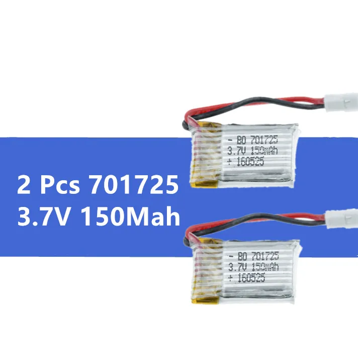 2 шт. новые детали для мини квадрокоптера 3 7 в 150 мАч JJRC H8 syma X2 Nihui U207 H2|150 mah|syma x2spare parts