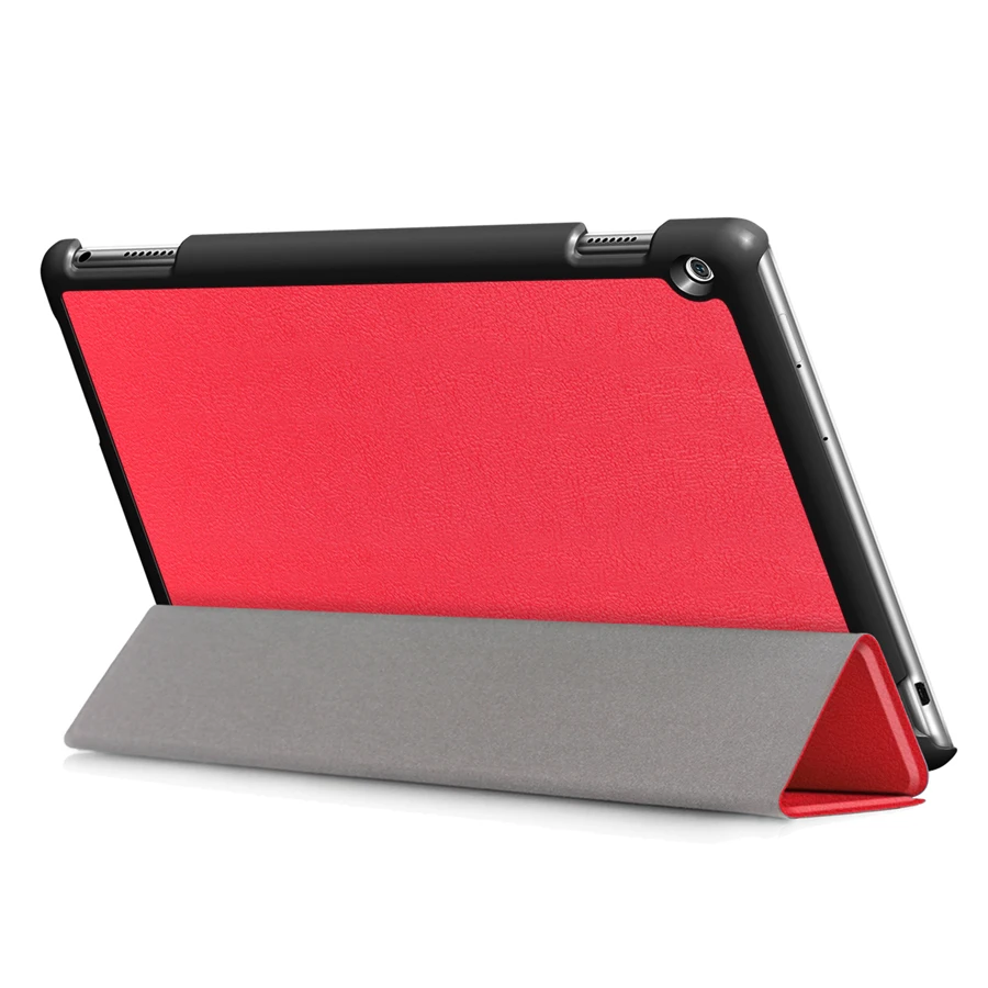 Чехол Funda для HUAWEI Mediapad M3 Lite 10,0 10,", чехол из полиуретановой кожи для планшета, ультратонкий умный защитный чехол-подставка+ пленка+ ручка