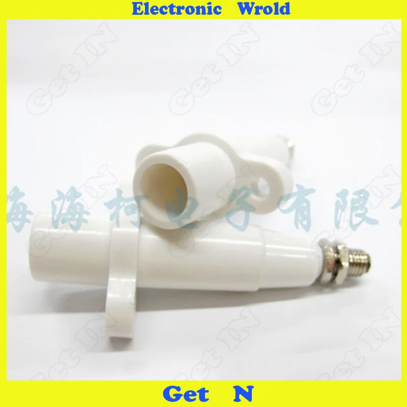 50pcs 4mm Banana Plug Connector Jack One Pure High Pressure Resistance Docking 10KV-10A Round White | Обустройство дома