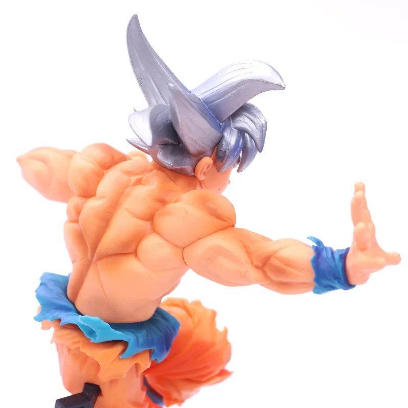 Супер фигурки из аниме 23 см с драконом белыми волосами ультра Instinct Son Goku ПВХ