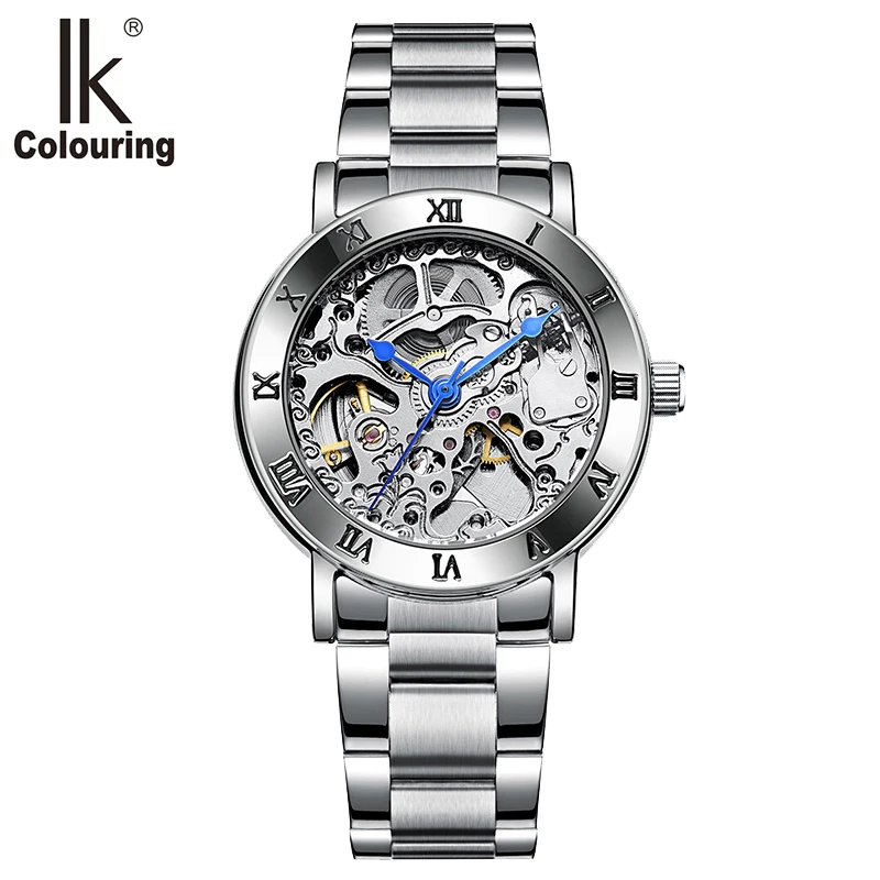 IK coloring женские наручные часы с автоматическим намоткой механические скелетом в