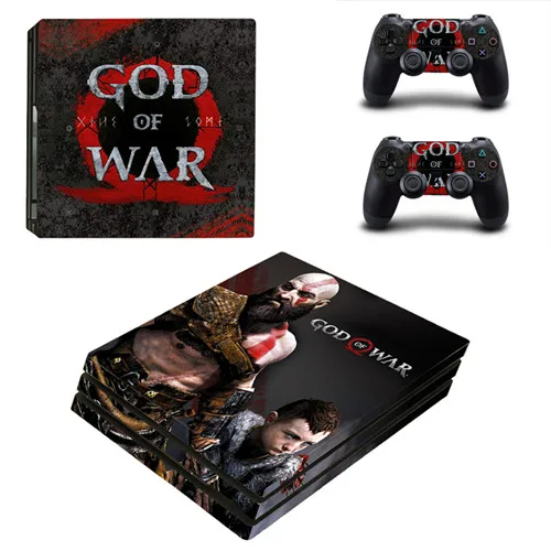 YSP4P-2149 Игра God of War 4 PS4 Pro наклейка на кожу для консоли playstation 4 и 2 контроллера PS4 Pro наклейка на кожу виниловая - Цвет: YSP4P-2149