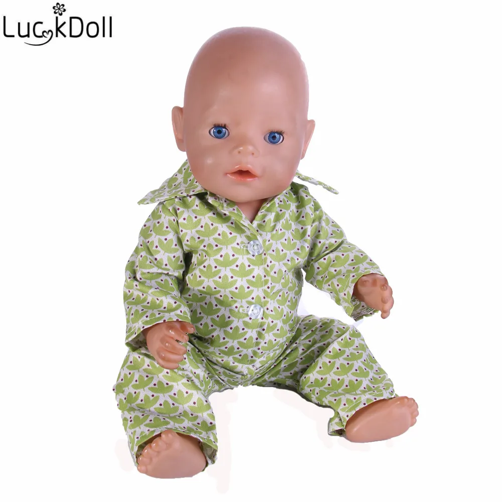 Luckydoll 15 шт. новая одежда куклы пижамы подходит 18 дюймов Американский 43 см BabyDoll аксессуары игрушки Детские лучшие рождественские подарки