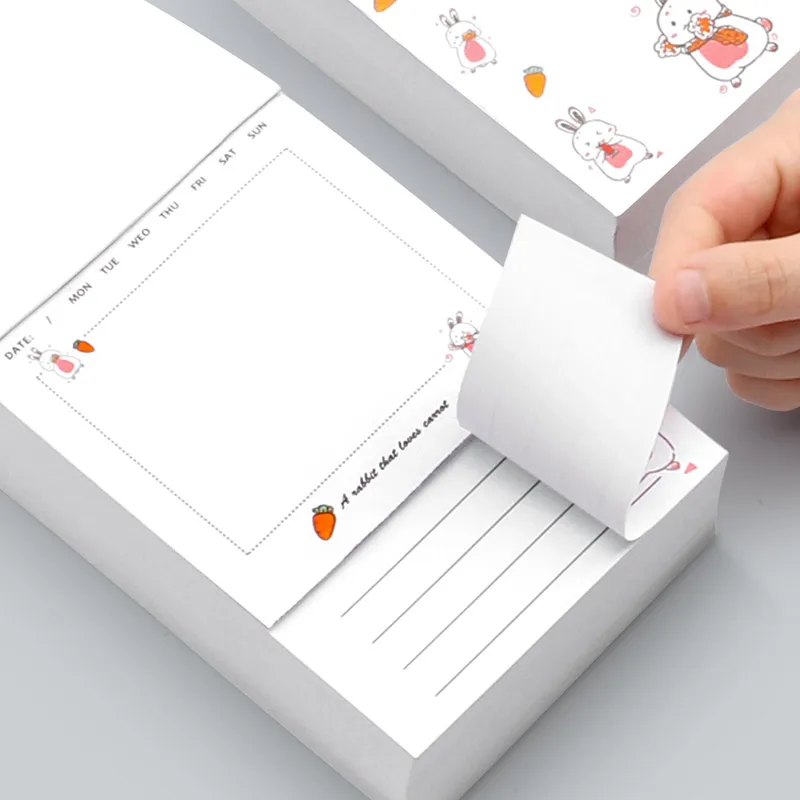 375 листов милые Мультяшные блокноты для записей бумажные вкладыши ежедневник