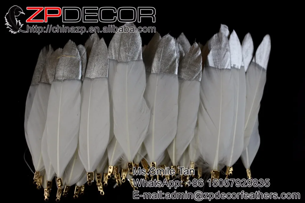 ZPDECOR 5-10 см (3-6 дюймов) 100 шт тщательно изготовленные серебряные металлические