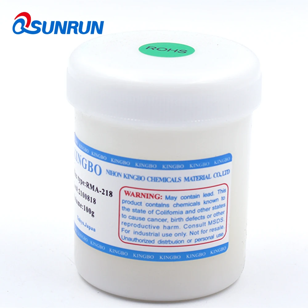 QSUNRUN флюс смазка 1 шт. 100 г Kindbo пайка паста RMA 218 для BGA Reball PCB SMT IC SMD Rebaling