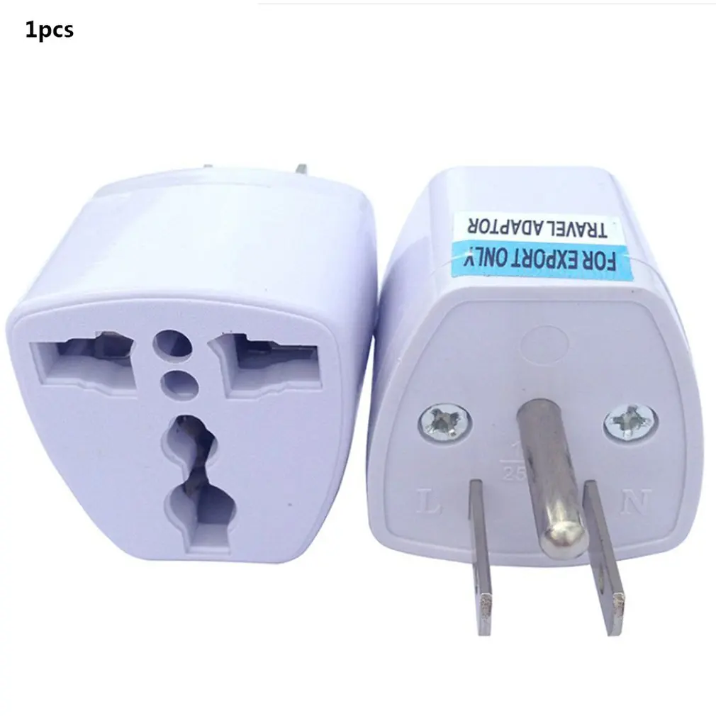 Three-Legged Power Conversion Plug Connector Adapter One Round Two Flat | Электроника