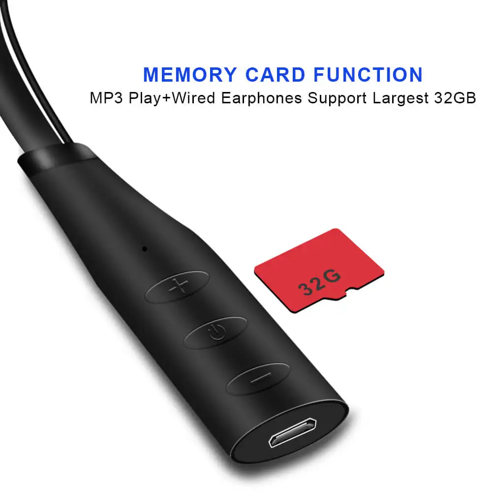 Mp3 плеер Bluetooth наушники с микрофоном MP3 музыкальный Поддержка TF/TF карта Макс до 32