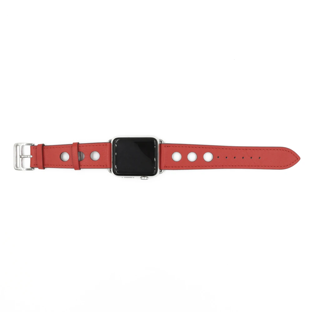 URVOI Одноместный Тур ралли группа для apple watch series 5 4 3 2 1 ремешок для iwatch гоночный ремешок для наручных часов Noir Gala кожа