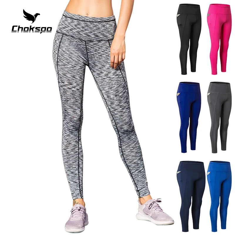 Chokspo Vrouwen Yoga Broek Sexy Sport Pants With Pockets For Women Seamless Fitness Legging Dragen Elastische Slanke | Спорт и