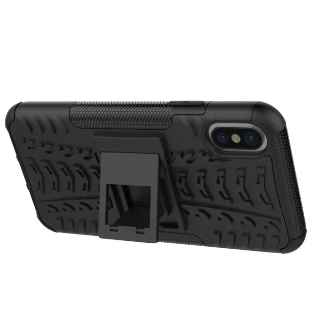 HYSOWENDLY Super Rubber Soft Silicon Spider Rugged Case for iPhone X Stand Hold Full Protetion 10 Gel TPU Coque |