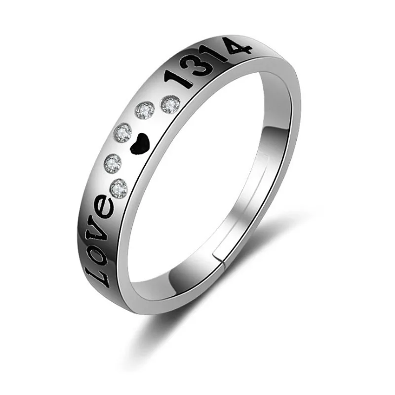 KOFSAC Новое модное кольцо для влюбленных из стерлингового серебра 925 пробы Милая