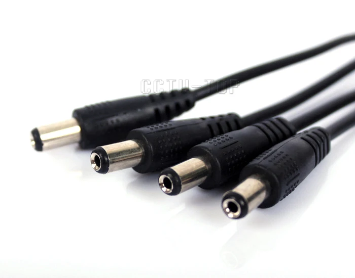 Новинка 10 шт./лот DC Female to 4 Male Power Splitter адаптер кабель для CCTV камеры безопасности